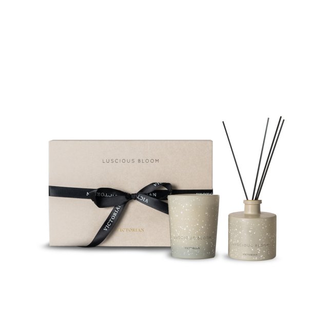 Luscious Bloom Candle/diffuser box