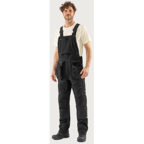 H�ndv�rkeroveralls med stretch, sort