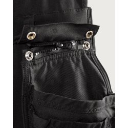 H�ndv�rkeroveralls med stretch, sort