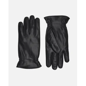 Skindhandske med strikfor