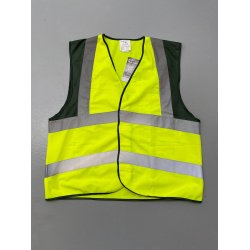 Refleksvest med polyesterbundet kanter